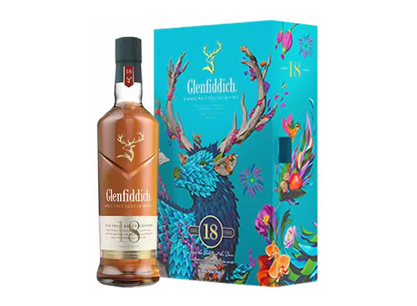 附近格兰菲迪回收格兰菲迪18年700ml春节礼盒装Glenfiddich苏格兰威士忌