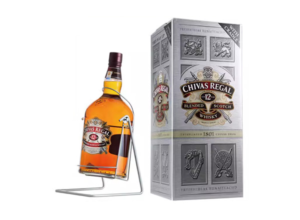 附近芝华士12年威士忌回收4500ml 9斤装4.5L进口Chivas Regal洋酒礼盒行情价格