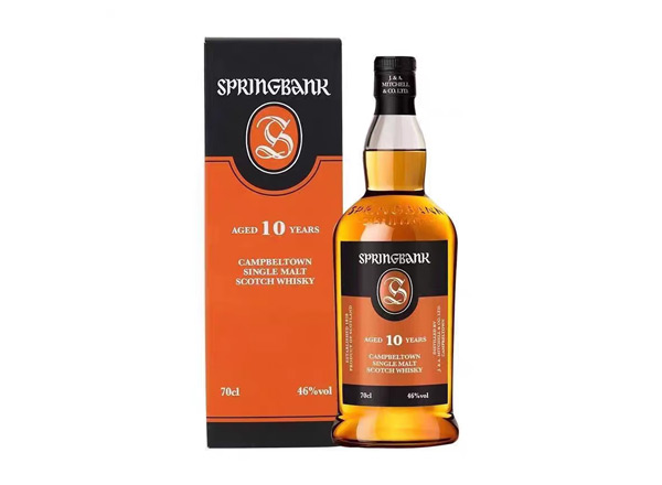 附近收购云顶10年威士忌SpringBank云顶10年700ml回收洋酒行货